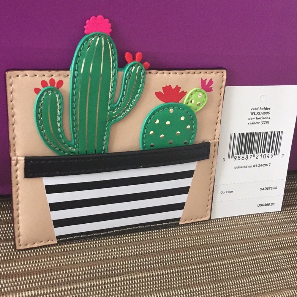 NWT Kate Spade Cactus New Horizons Card Holder - Picture 4 of 6